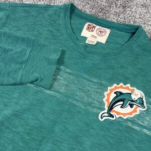 47 Brand NFL Miami Dolphins Pullover Crewneck Sweatshirt - Mens Size XL - Green
